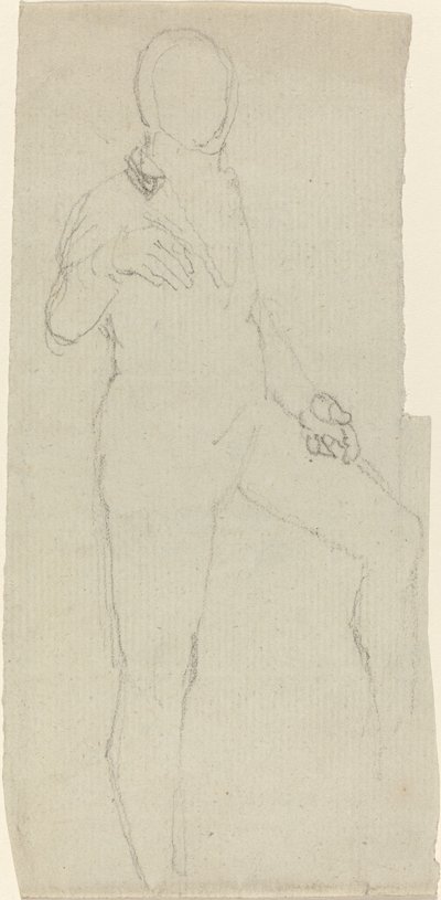 Figura masculina em trajes contemporâneos de John Flaxman