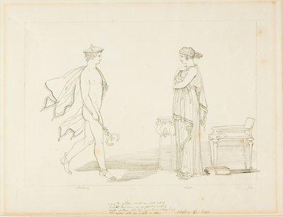 Mercúrio e Calipso de John Flaxman