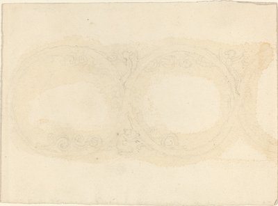 Design de borda ornamental com figuras femininas aladas de John Flaxman