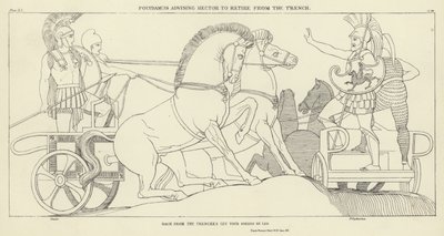 Polímero aconselhando Hector a se retirar da trincheira de John Flaxman