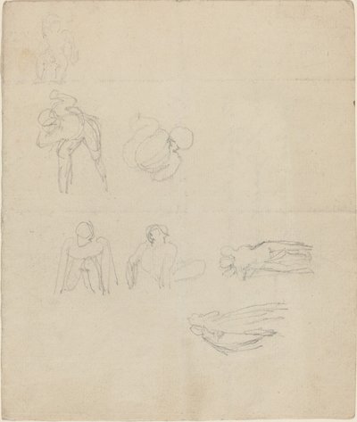 Folha de Estudos de Figuras de John Flaxman
