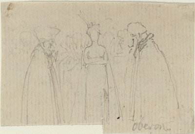 Folha de Estudos [reto e verso] de John Flaxman