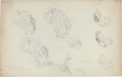Folha de Estudos [reto e verso] de John Flaxman