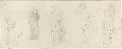 Folha de Estudos [reto e verso] de John Flaxman