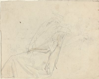 Folha de Estudos [reto e verso] de John Flaxman