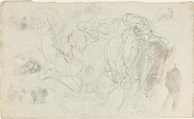 Folha de Estudos [reto e verso] de John Flaxman