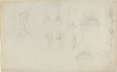 Estudos para um monumento de John Flaxman