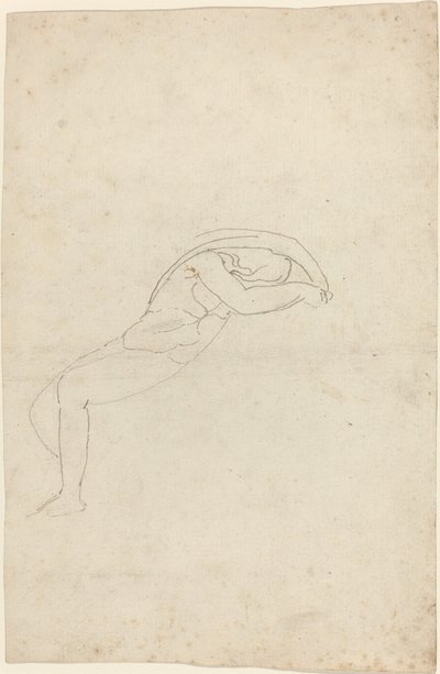 Estudo de uma figura semi-reclinada de John Flaxman