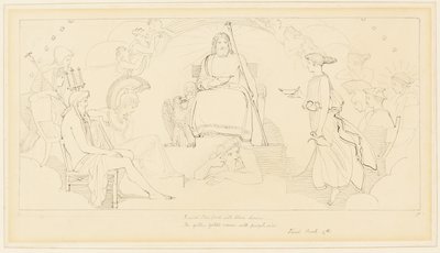 O Conselho dos Deuses de John Flaxman