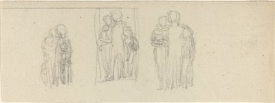 Três Grupos de Figuras (Pais e Filhos?) de John Flaxman
