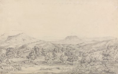 Vista Geral do Templo de Apollo Epicurius em Bassai, Phigalea de John Foster
