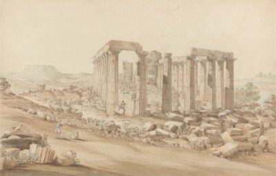 O Templo de Apollo Epicurius em Bassai, Phigalea de John Foster