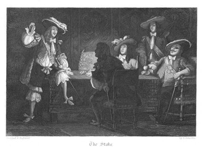 Cena de Old St Pauls por William Harrison Ainsworth, 1855 de John Franklin
