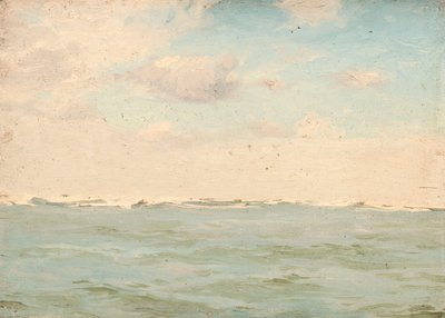 Paisagem marítima, c.1900 (óleo sobre tela) de John Fraser