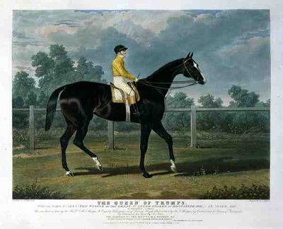 "Rainha dos Trumps", Ganhou as Estacas dos Carvalhos (a Vencedora das Estacas do Grande St. Leger em Doncaster de John Frederick Herring Snr