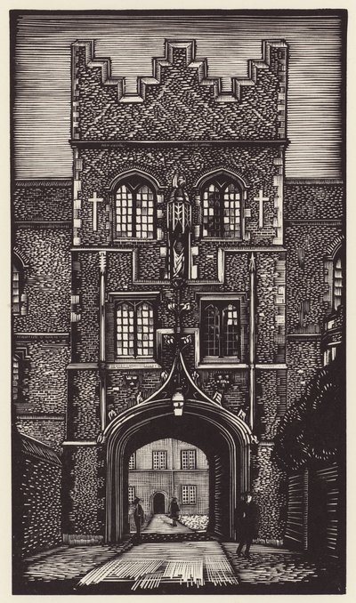 Cambridge: Jesus (xilogravura) de John Frederick Greenwood