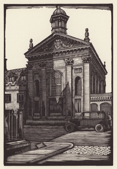 Cambridge: Pembroke (xilogravura) de John Frederick Greenwood