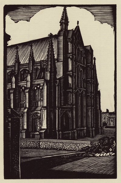 Catedral de Ely: O East End (xilogravura) de John Frederick Greenwood