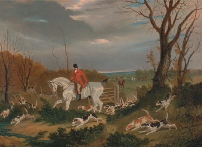A caça ao Suffolk Hunt: Ir para a Cobertura perto de Herringswell de John Frederick Herring
