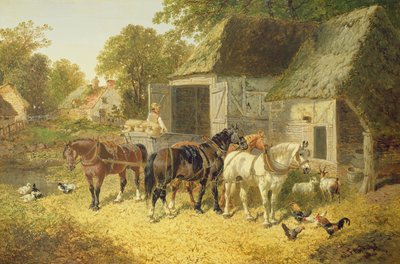 Cavalos no chicote de fios de John Frederick Herring Junior