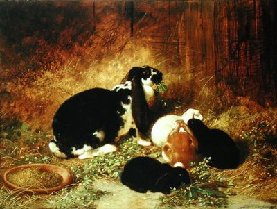Uma Família Feliz (óleo sobre tela) de John Frederick Herring Senior