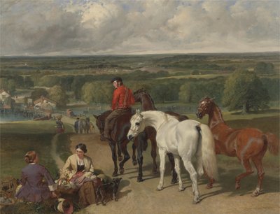 Exercitando os cavalos reais, 1847-55 de John Frederick Herring Senior