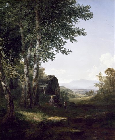 Vista distante do Monte Mansfield, Vermont de John Frederick Kensett