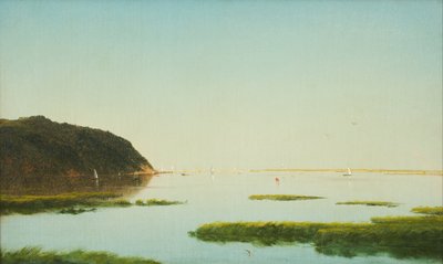 Vista do rio Shrewsbury, Nova Jersey de John Frederick Kensett