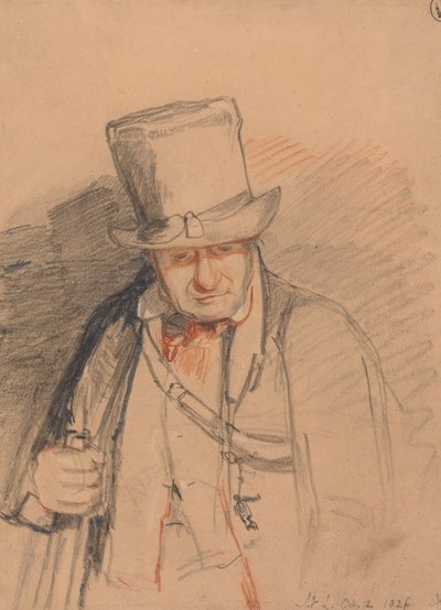 Um guarda-chefe, Castelo de Windsor, 1826 de John Frederick Lewis