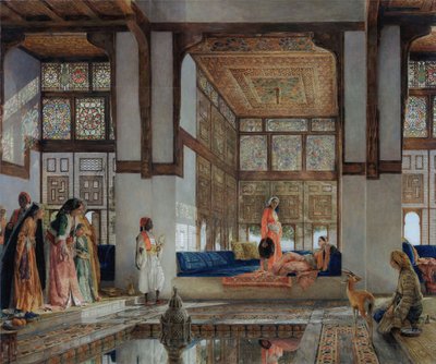 Uma senhora a receber visitas (A Receção) de John Frederick Lewis