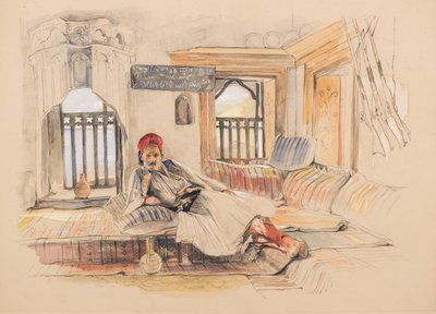 Um Interior Oriental de John Frederick Lewis