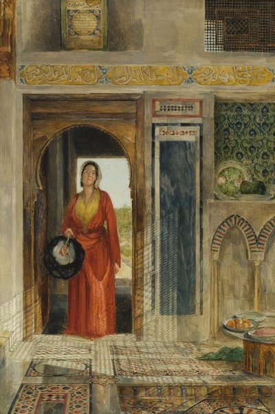 Entrada para o Harém, 1871 (veja também 131708) de John Frederick Lewis