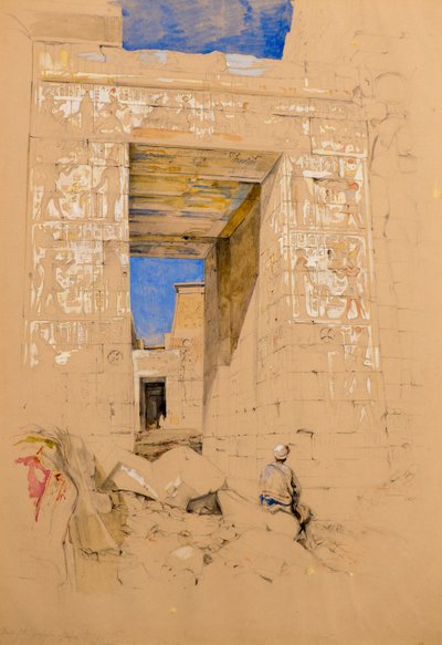 Parte da Propylon de Filae de John Frederick Lewis