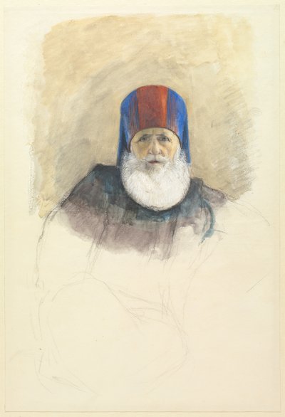 Estudo para Mehmet Ali Pasha de John Frederick Lewis