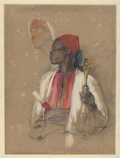 Estudo para «O portador de cachimbo» de John Frederick Lewis
