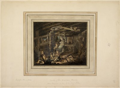 Dentro da casa do tecelão perto de Bomore na ilha de Islay de John Frederick Miller