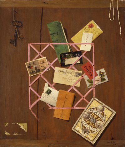 Placa de escritório da Smith Brothers Coal Company, 1879 de John Frederick Peto