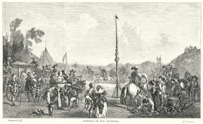 Festival do Popinjay (gravura) de John Frederick Tayler