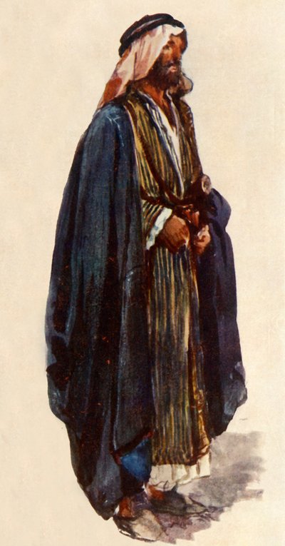 Fazendeiro árabe. Bairro de Jerusalém, 1902. de John Fulleylove