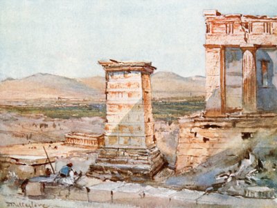Atenas. O Monumento de Agripa e a Pinacoteca de John Fulleylove