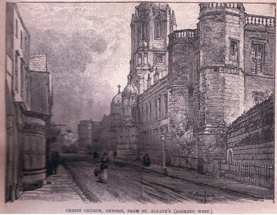 Christchurch, Oxford, de St Aldate&39;s (olhando para o oeste) de John Fulleylove