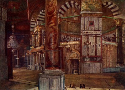 Interior da cúpula da rocha do sudeste, 1902. de John Fulleylove