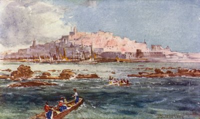 Joppa, do Mar (cor litho) de John Fulleylove
