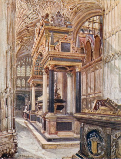 Monumento de Maria, Rainha dos Escoceses, na Capela de Henrique VII de John Fulleylove