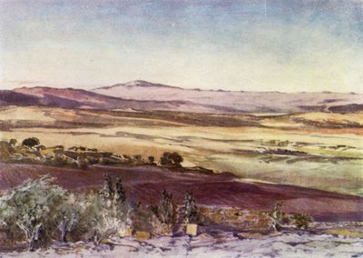 Monte Hermon, das encostas do Tabor de John Fulleylove