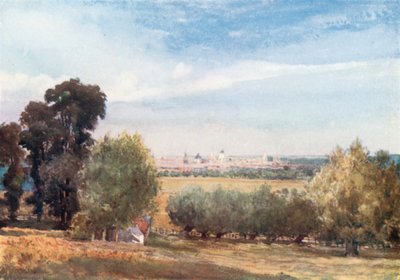 Oxford, a partir de South Hinksey (litografia a cores) de John Fulleylove