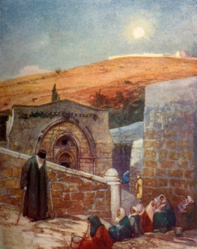 A Capela do Túmulo da Virgem ao pé do Monte das Oliveiras, 1902. de John Fulleylove