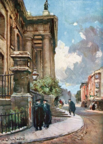 The Clarendon Building, Broad Street (litografia a cores) de John Fulleylove