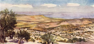 Os campos de Rute e Boaz, perto de Belém de John Fulleylove