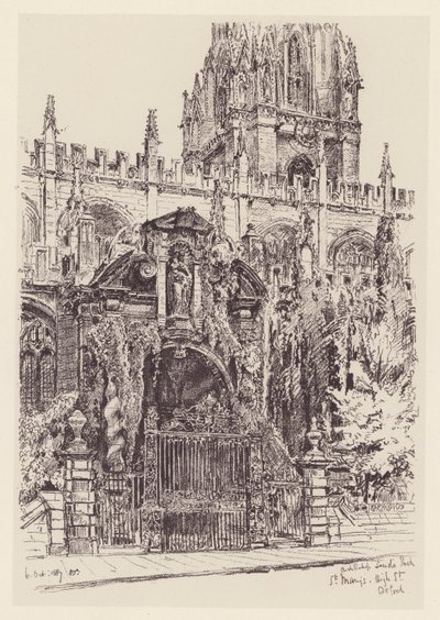 O Pórtico de Santa Maria (litografia) de John Fulleylove